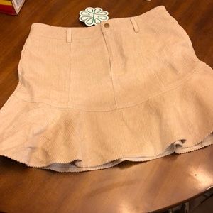 Shophopes.com Baige corduroy skirt